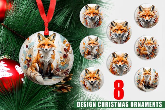 Creative 3D Fox Ornaments for Festive Decor