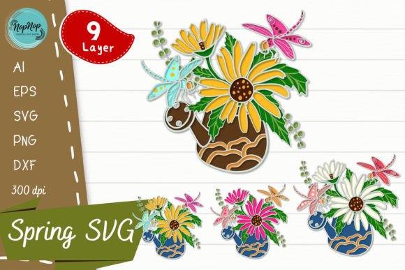 Discover the Beauty of 3D Flower and Dragonfly Designs for Your Projects
