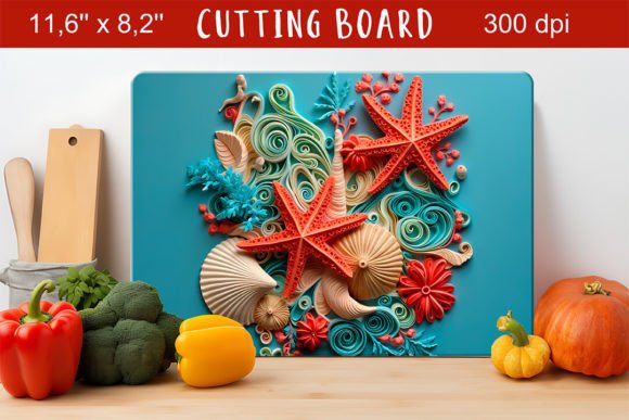 Discover the Versatility of Sea Life Cutting Board 3D Designs