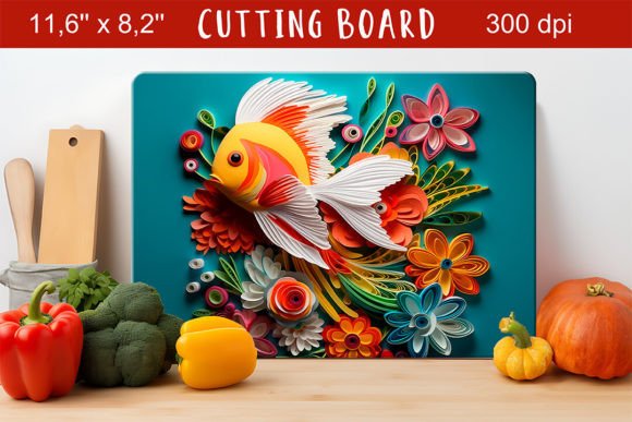 Discover the Versatility of Under the Sea Cutting Board 3D Cutting