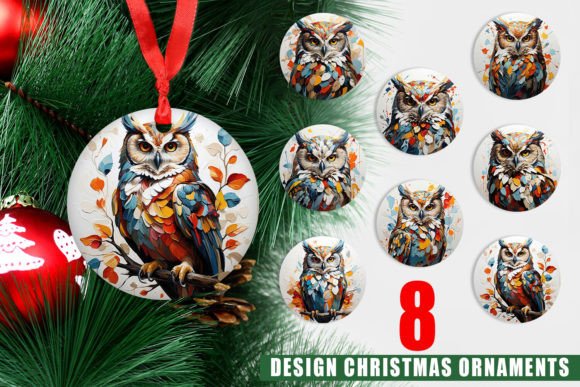 Enhance Your Christmas Decor with Ornament 3D Owl Painting