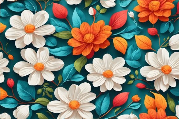 Explore the Beauty of 3D Flower Backgrounds