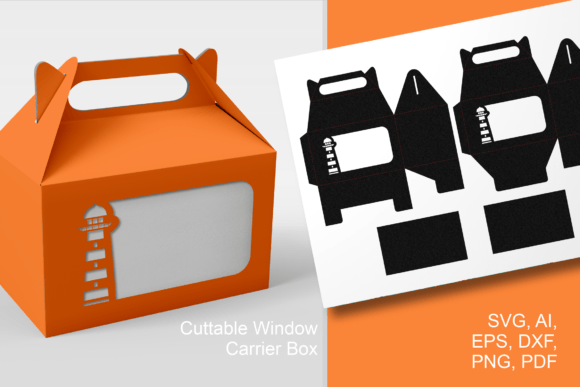 Lighthouse 1 Gable Favor Box Template: A Perfect Summer and Nautical Party Solution