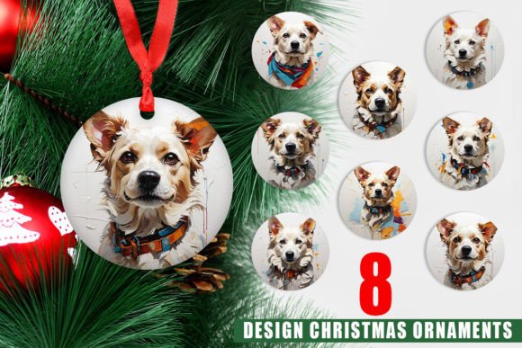 Ornament 3D Dog Painting: A Unique Addition to Your Christmas Decor
