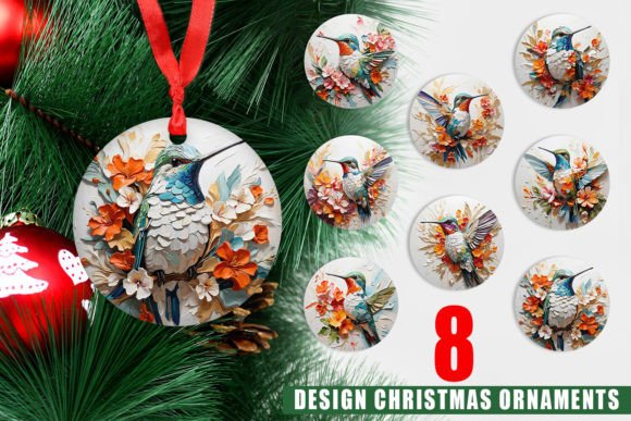 Ornament 3D Hummingbird Painting: A Unique Twist on Christmas Decorations