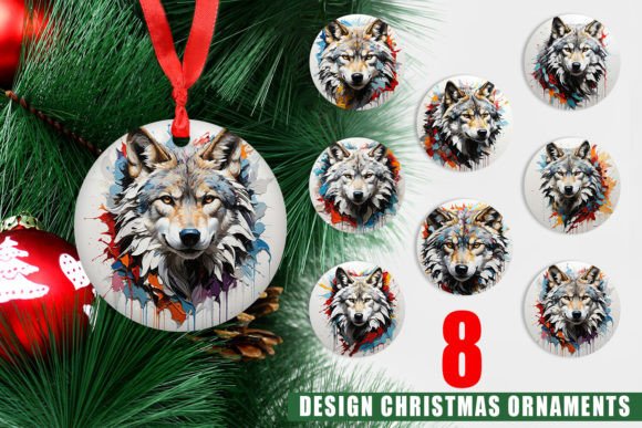 Ornament 3D Wolf Painting: A Unique Twist on Christmas Decorations
