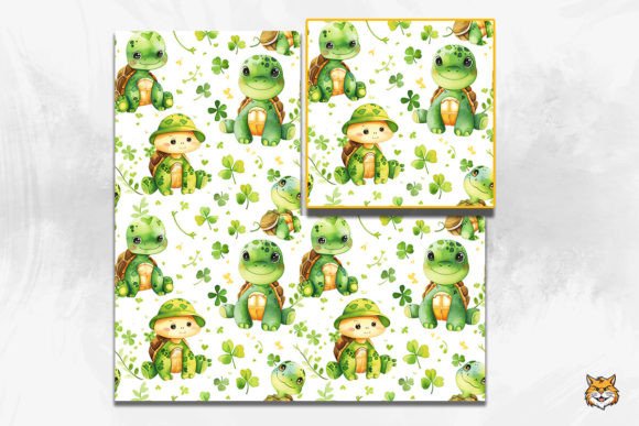 St. Patrick Turtles Seamless Pattern: A Versatile Design for Your Creative Projects