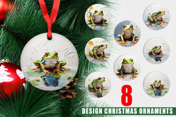 Strategic Use of Ornament 3D Frog Painting for Enhanced Christmas Decorations