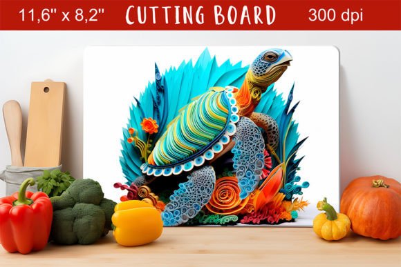 Turtle Sublimation 3D Kitchen Cutting: A Versatile Design for Your Creative Projects