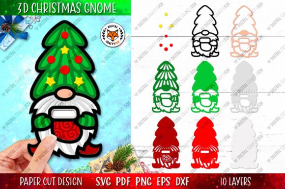 Unwrap the Magic of 3D Christmas Gnome Santa Sock SVG for Your Holiday Projects