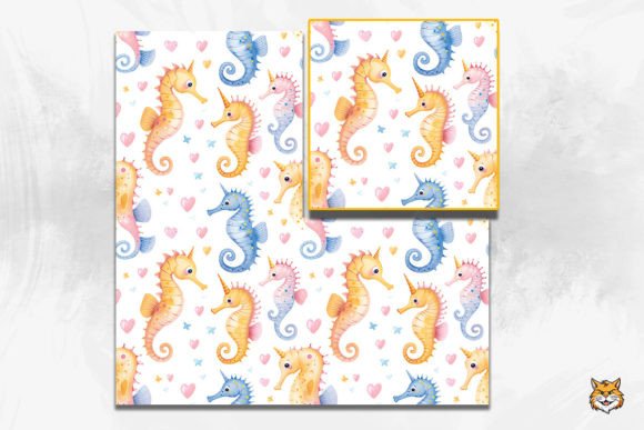 Valentine Seahorses Seamless Pattern: A Unique and Versatile Design Choice